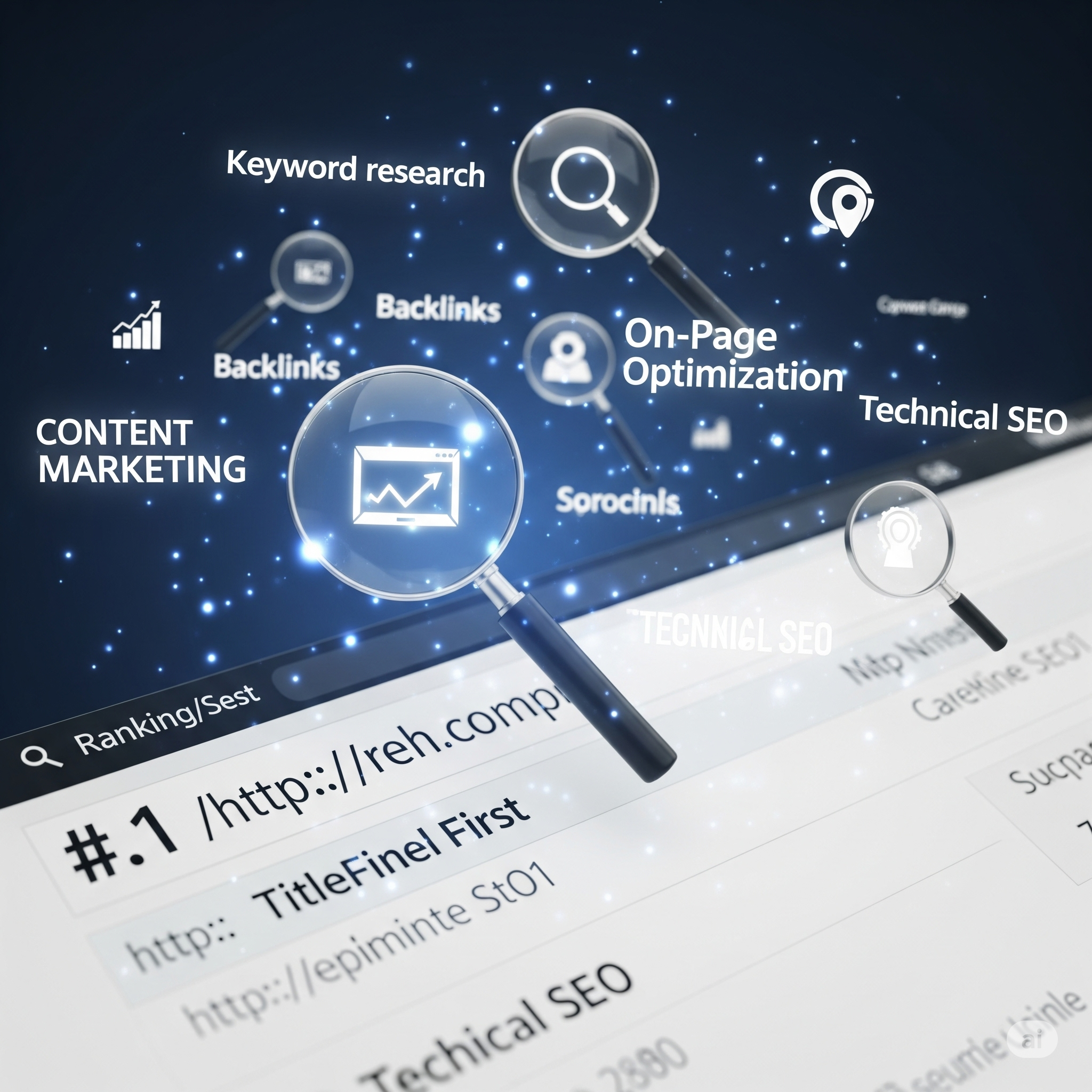Illustration of search engine optimization